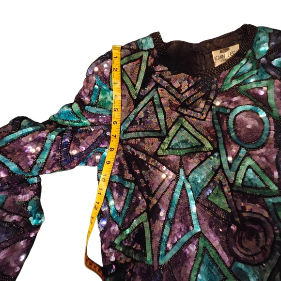 Gorgeous Sequins Joan Leslie Evenings Blouse-Size Medium - Picture 9 of 16
